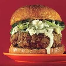 Burger with greens and sauce